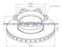 Truck Brake Disc 6694210512_6694210712