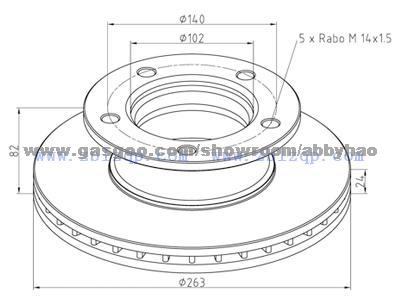 Truck Brake Disc 6314200172