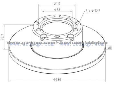 Truck Brake Disc 6014200272_6014210412_6014215012