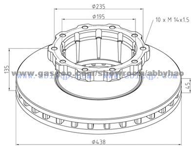 Truck Brake Disc 3564210312