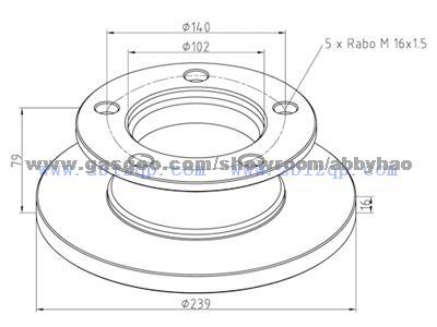 Truck Brake Disc for Benz 4374210412