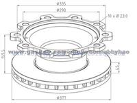 Truck Brake Disc 0308834040