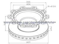 Truck Brake Disc 0308834020