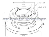 Truck Brake Disc for IVECO 1908772