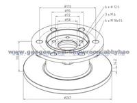 Truck Brake Disc 93800492