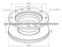 Truck Brake Disc 7172018