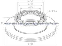 Truck Brake Disc 5010260609