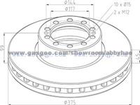 Truck Brake Disc 1400069