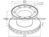 Truck Brake Disc 1722411113-020