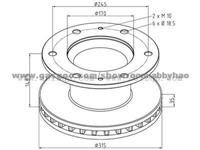 Truck Brake Disc 080161600