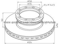 Truck Brake Disc 81508030010