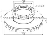 Truck Brake Disc 204566