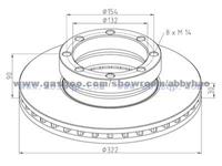 Truck Brake Disc 6774686