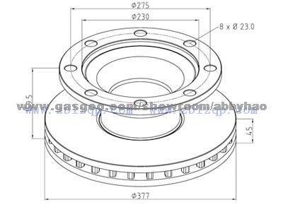 Truck Brake Disc 0308834010