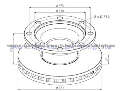 Truck Brake Disc 0308834030