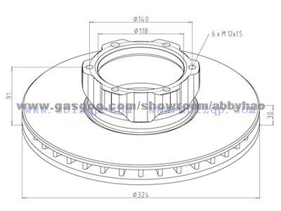 Truck Brake Disc 6704210012_6704210112_6704210312