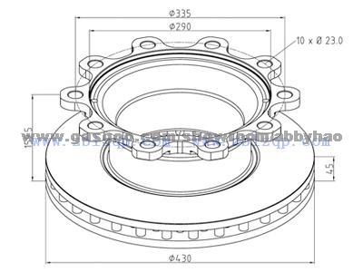 Truck Brake Disc 6694210112_6694210612