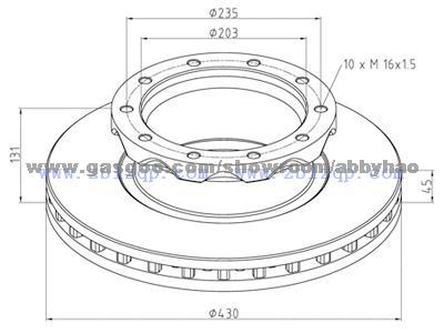 Truck Brake Disc 0004200272