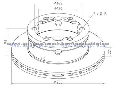 Truck Brake Disc 9044230312