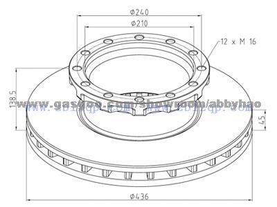 Truck Brake Disc 1906461
