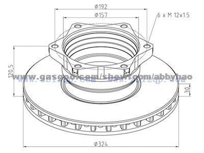 Truck Brake Disc 6684230112