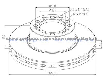 Truck Brake Disc 4079000500