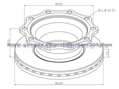 Truck Brake Disc 4079000300