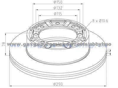 Truck Brake Disc 5010260609