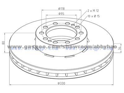 Truck Brake Disc 5010525308