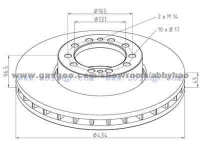 Truck Brake Disc 5010422593