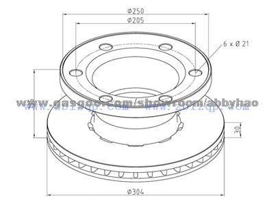 Truck Brake Disc 5010260101