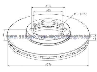 Truck Brake Disc 5000396612