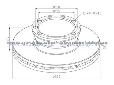 Truck Brake Disc 81508030026