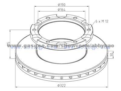 Truck Brake Disc 6779209