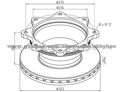 Truck Brake Disc 6796864