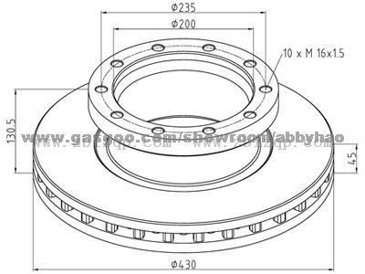 Truck Brake Disc 221412