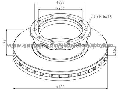 Truck Brake Disc 1415147