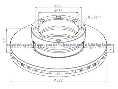 Truck Brake Disc 6774686