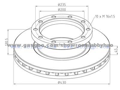 Truck Brake Disc 082133310