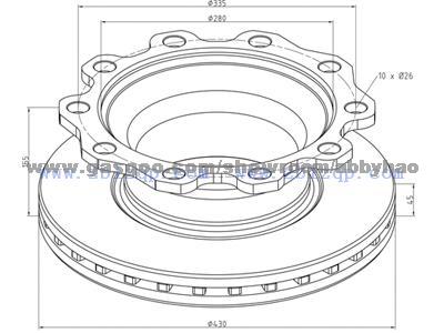 Truck Brake Disc 09267086