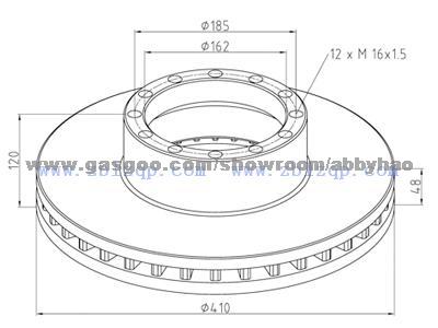 Truck Brake Disc 52E908-472