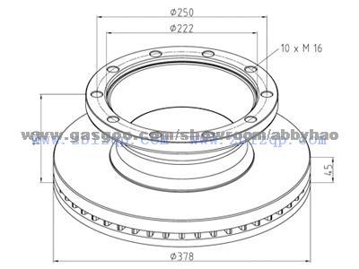 Truck Brake Disc 21225115