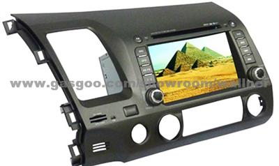 7 Inch Touchscreen Car DVD/MP4 System For Honda-Civic