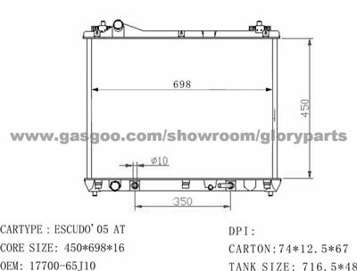 Suzuki Radiator 17700-65J10