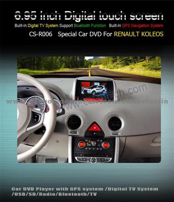 CS-R006 SPECIAL CAR DVD WITH GPS FOR RENAULT KOLEOS