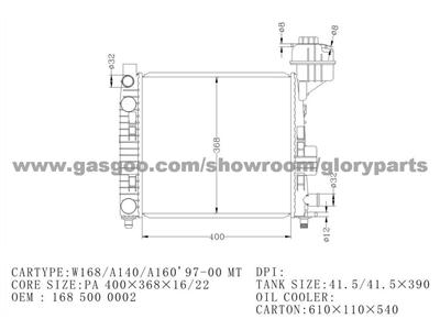 Mercedes-Benz Radiator 1685000002