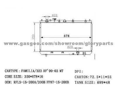 Mazda Radiator RF1S15200A