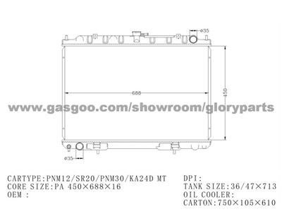 Nissan Radiator 214108H801