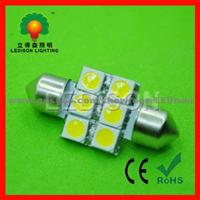 LED Festoon Bulb (6leds SMD5050, 16lm/LED) License Plate Bulb