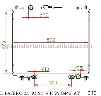 Radiator 4M40 (R/H drive)